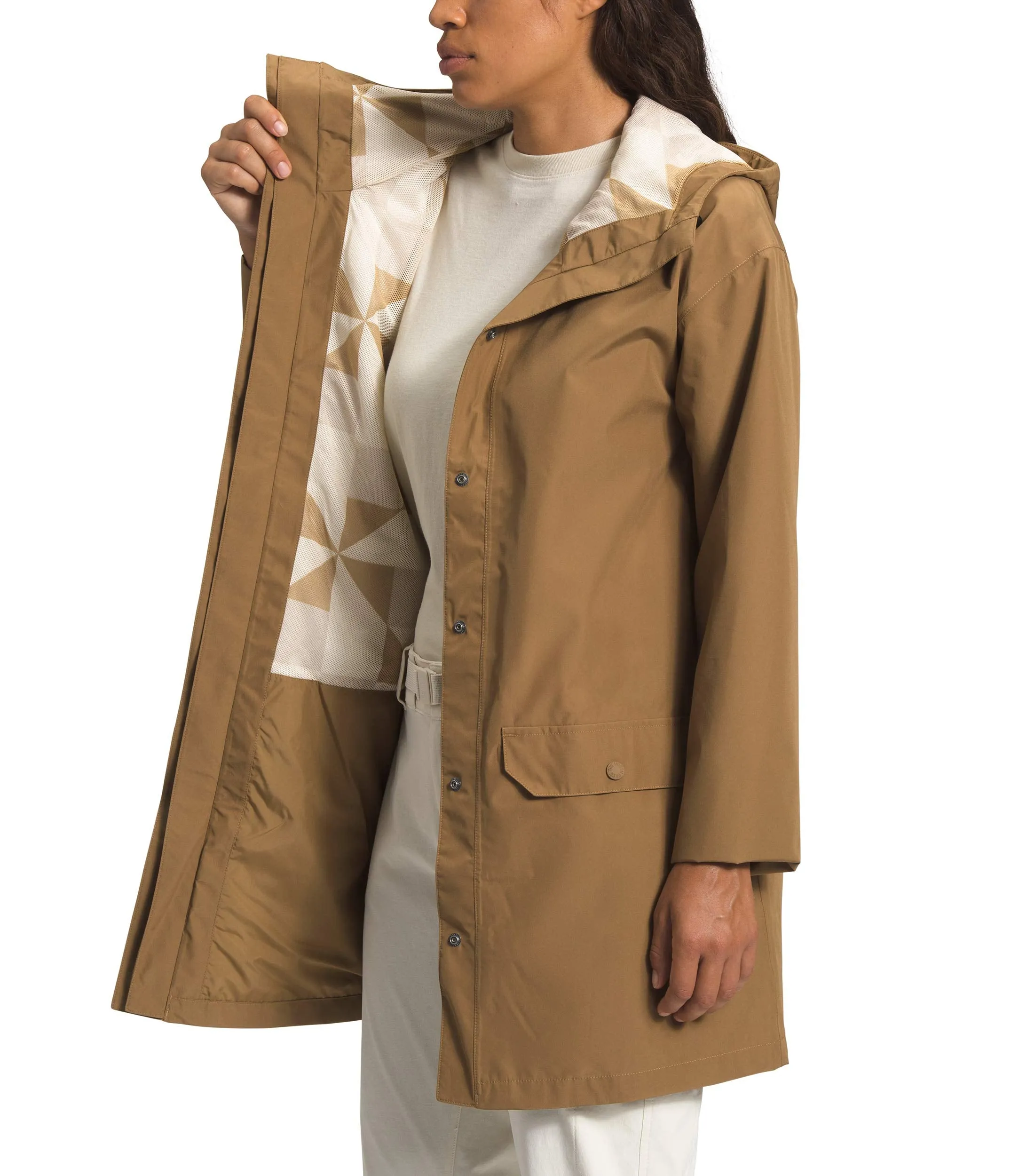 THE NORTH FACE Woodmont Rain Jacket Utility Brown MD