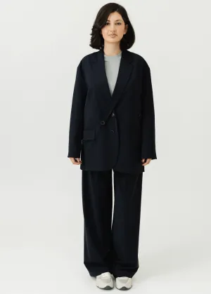 Tibi Dominic Pinstripe Detached Lapel Liam Blazer