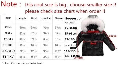 Toddler Winter Jacket Parka Snowsuit Super Warm for Girls Boys