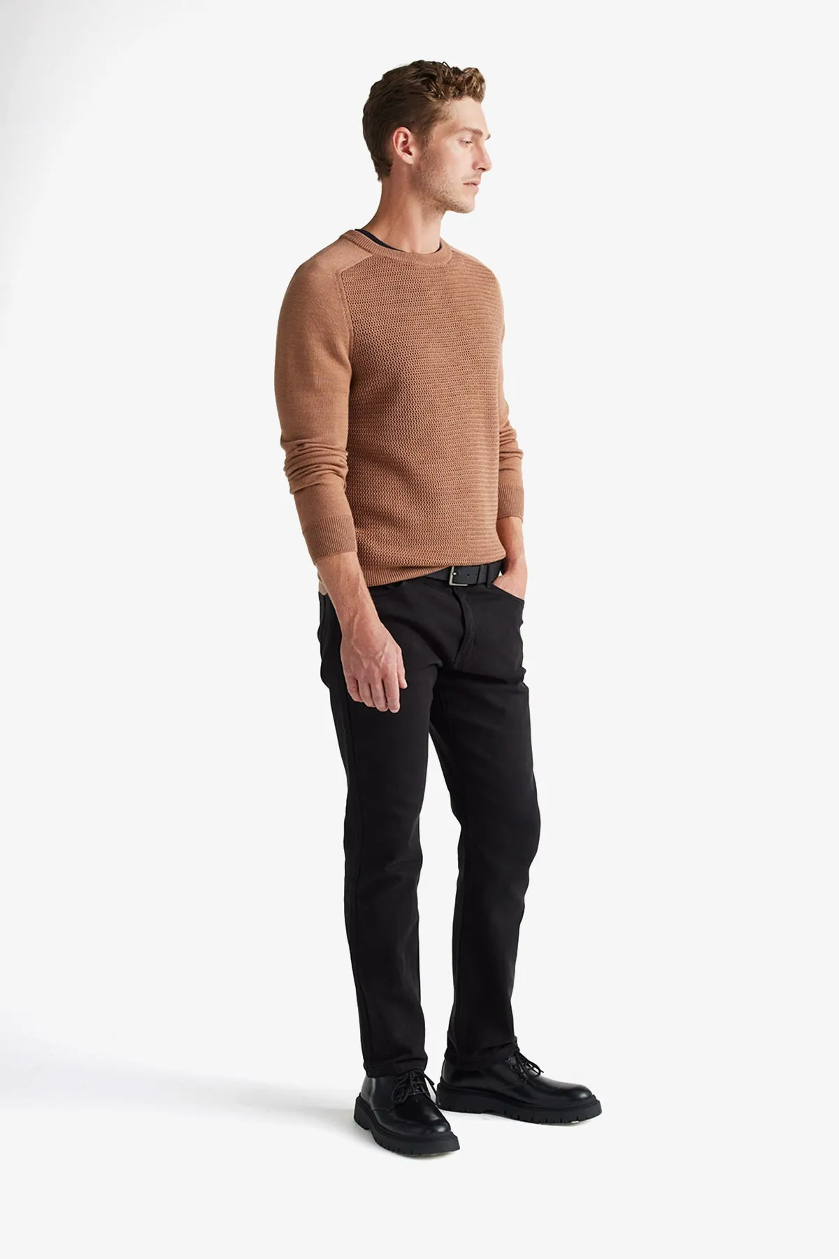 Toorallie | Hotham Textured Stitch Crew Knit