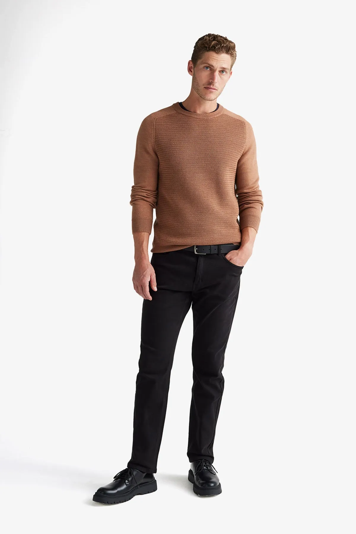 Toorallie | Hotham Textured Stitch Crew Knit