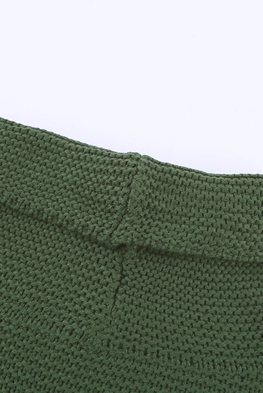 Turtleneck Splicing Chunky Knit Pullover Sweater