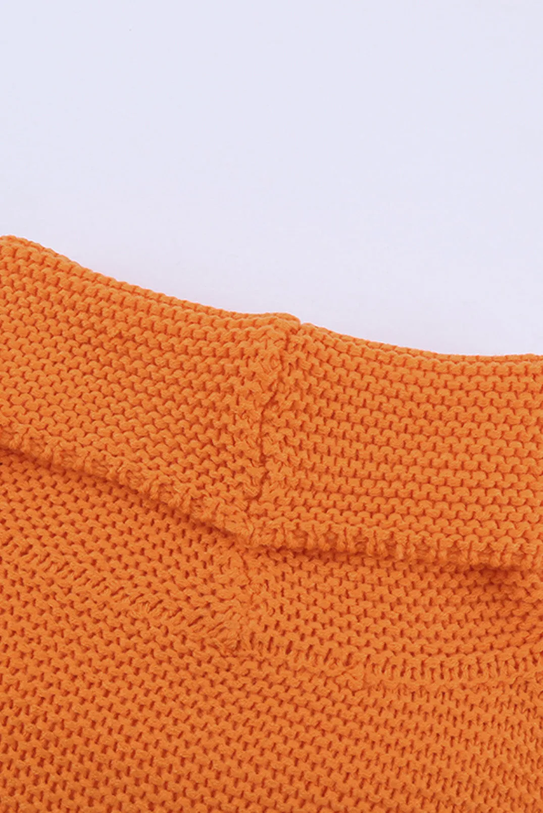 Turtleneck Splicing Chunky Knit Pullover Sweater