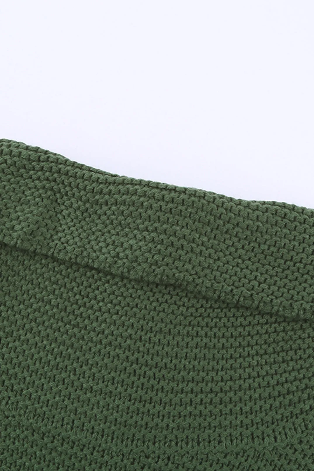 Turtleneck Splicing Chunky Knit Pullover Sweater