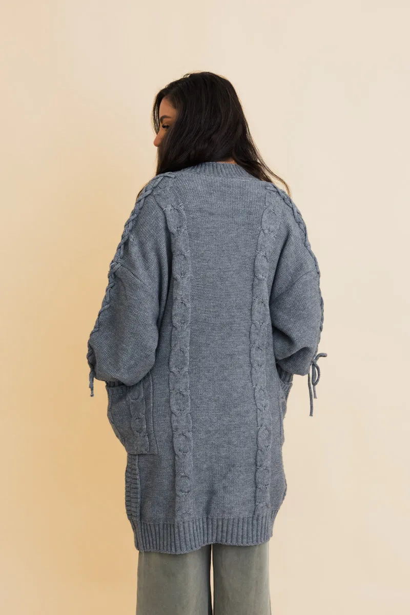 Twisted Cozy Cable Knit Cardigan- 2 colors