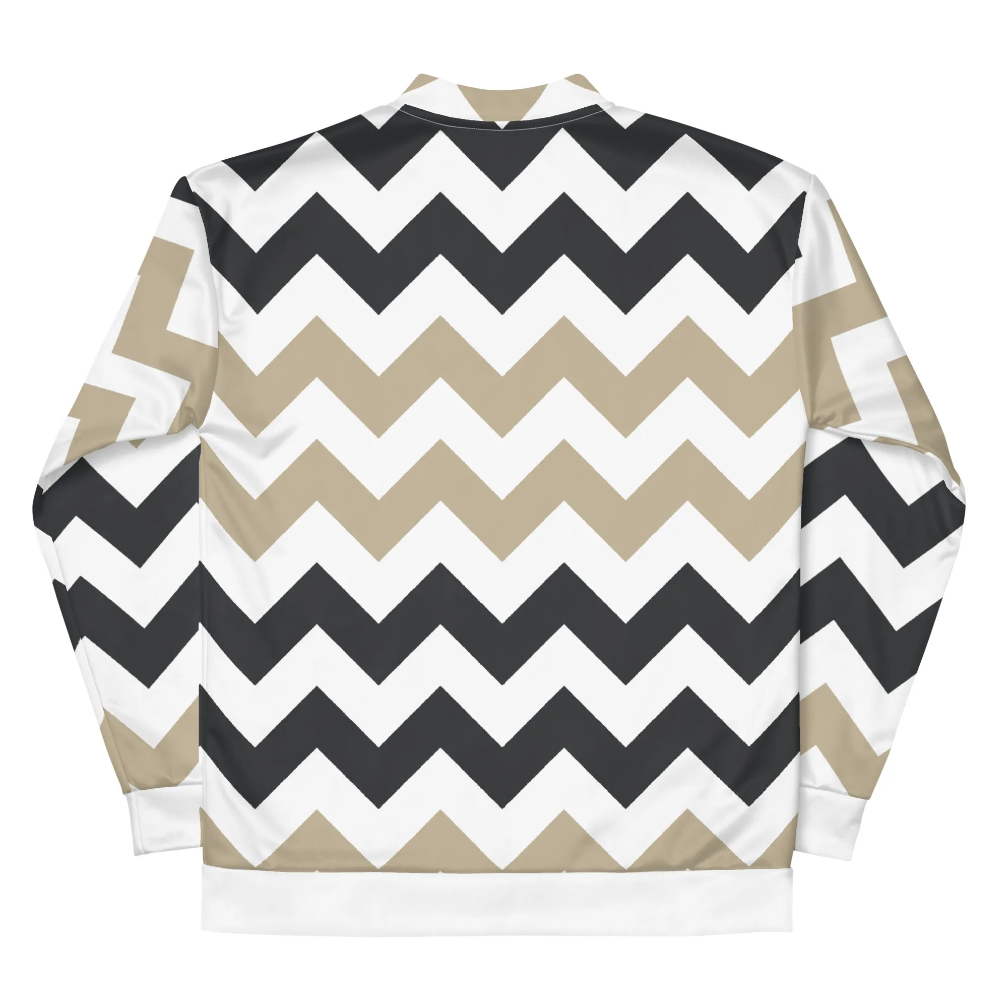 Two Tone Zigzag Pattern - Sustainably Made Jacket