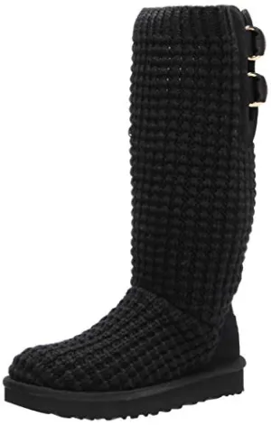 UGG womens Classic Solene Tall Fashion Boot, Black, 9 US