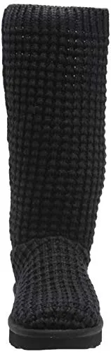 UGG womens Classic Solene Tall Fashion Boot, Black, 9 US