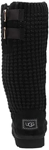 UGG womens Classic Solene Tall Fashion Boot, Black, 9 US