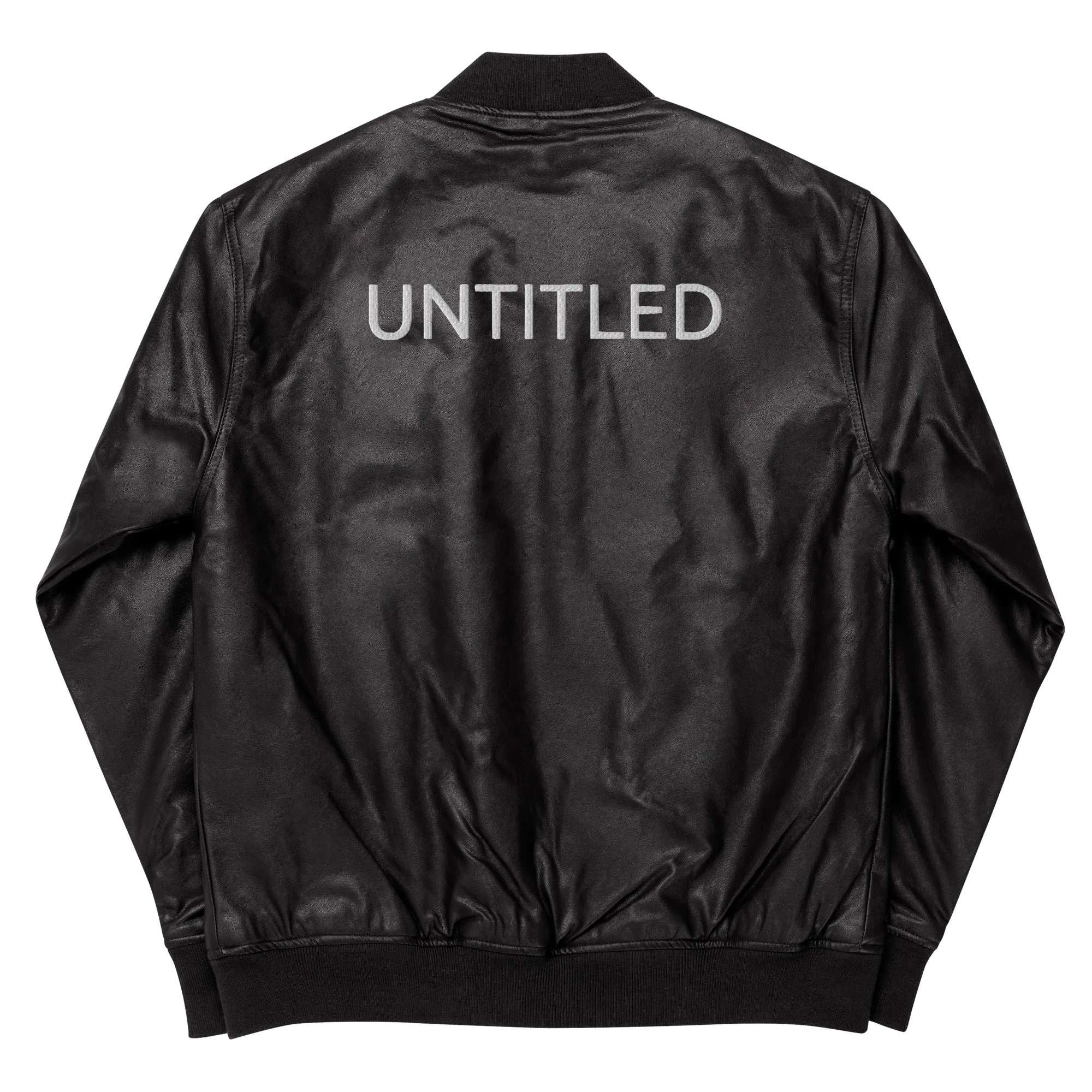 Untitled Leather Bomber Jacket