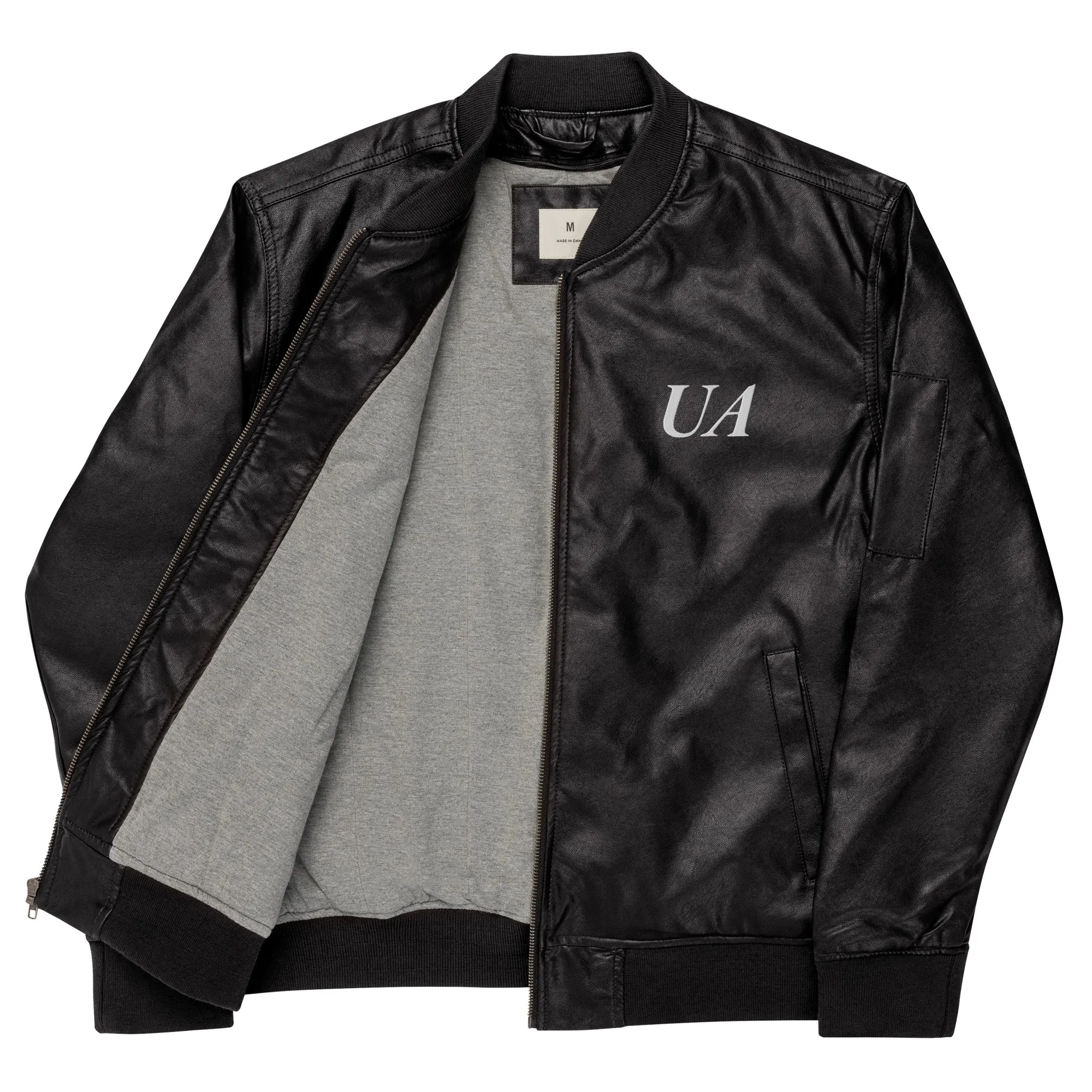Untitled Leather Bomber Jacket