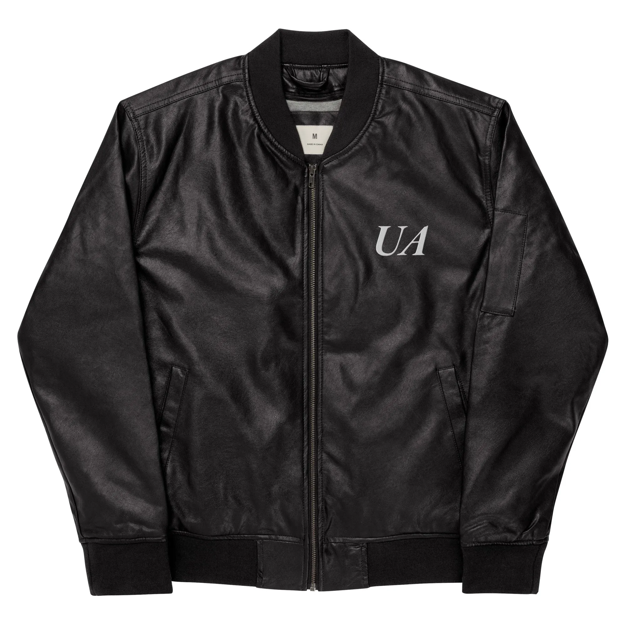 Untitled Leather Bomber Jacket