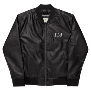 Untitled Leather Bomber Jacket