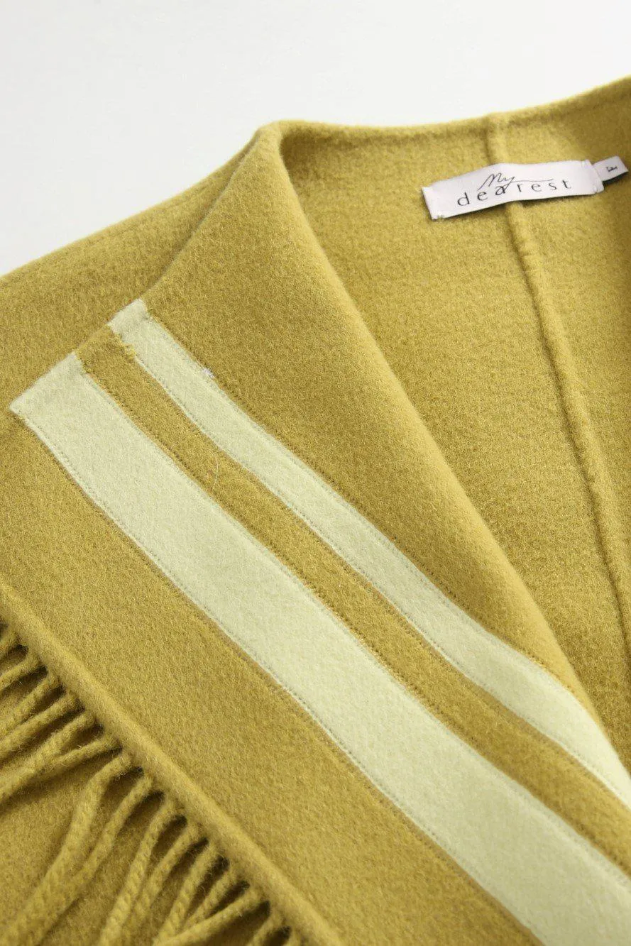 Upper East Fringed Wool Vest