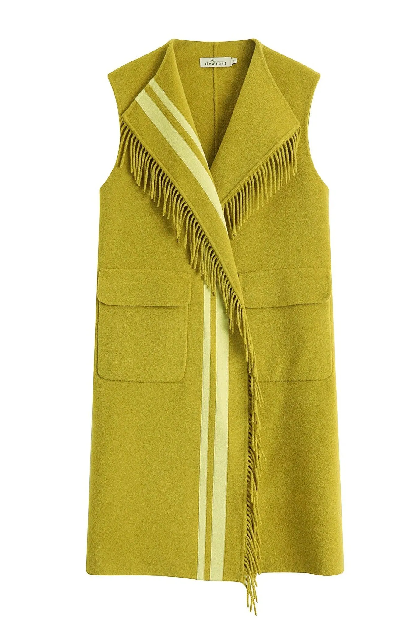 Upper East Fringed Wool Vest