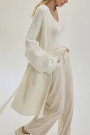 Upscale Wool Blend Knit Cardigan
