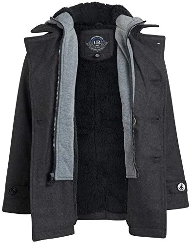 Urban Republic Boys' Hooded Peacoat