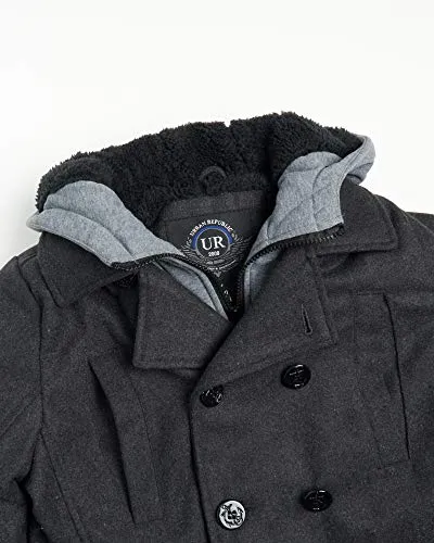 Urban Republic Boys' Hooded Peacoat