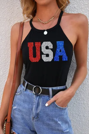USA Grecian Neck Cami Tank