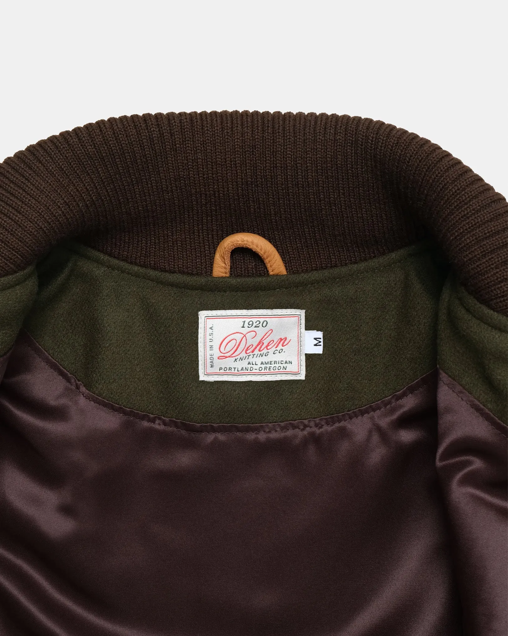 Varsity Jacket - Loden / Rust
