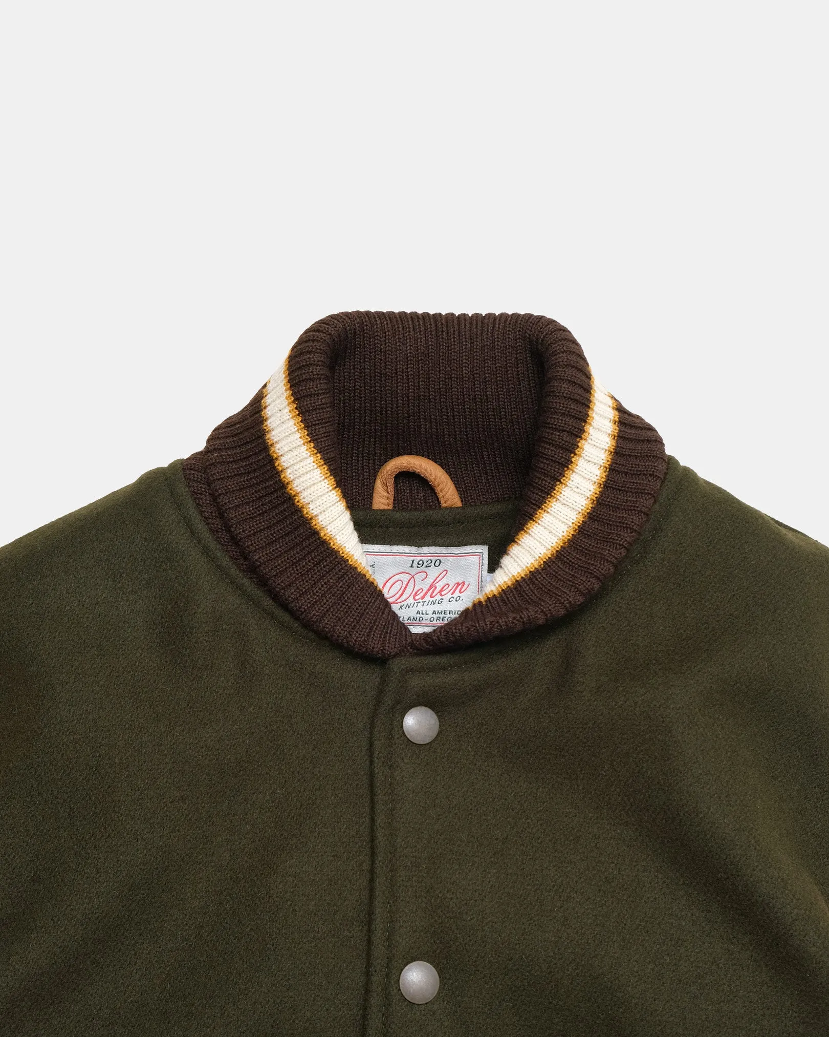 Varsity Jacket - Loden / Rust