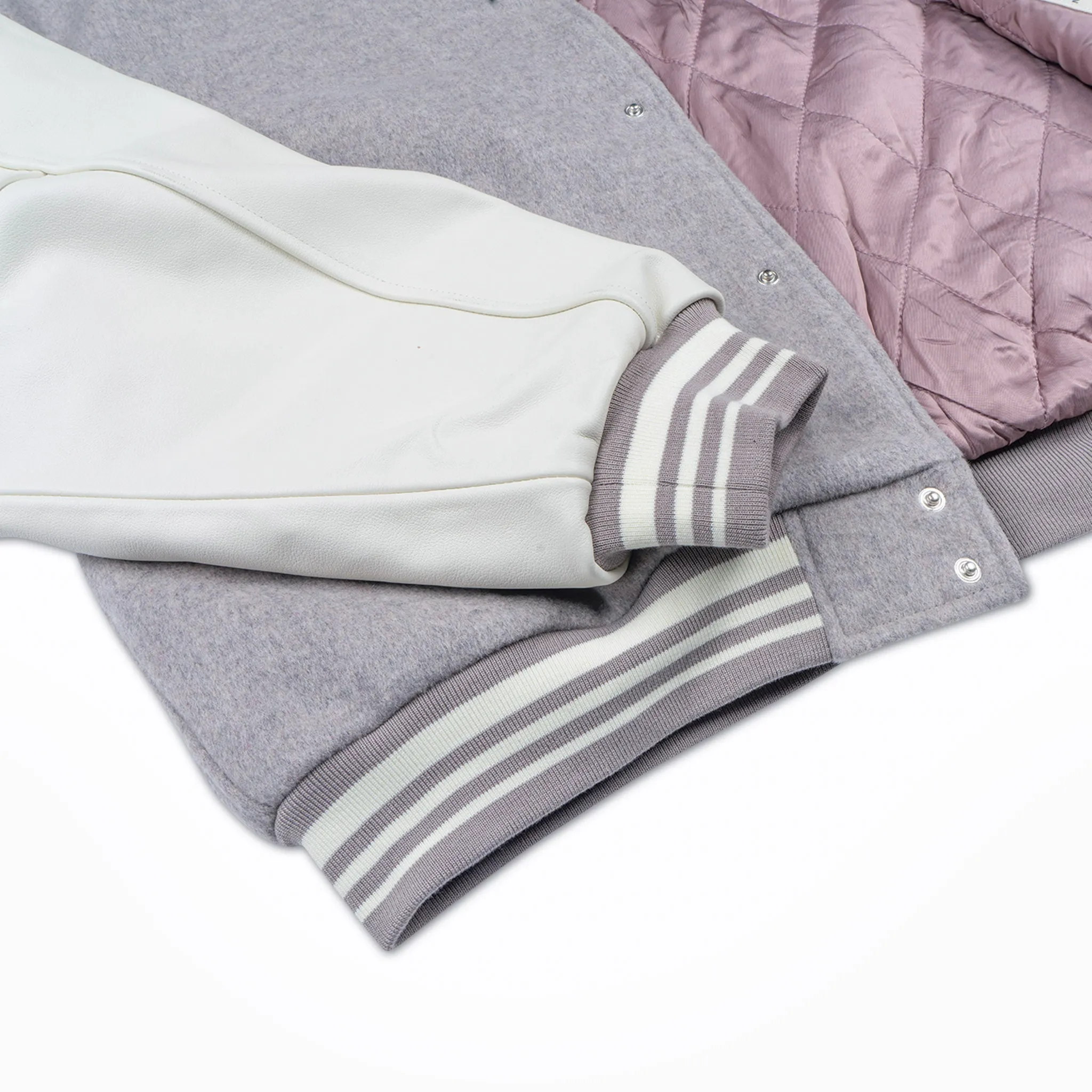 Varsity Jacket - Pale Grey