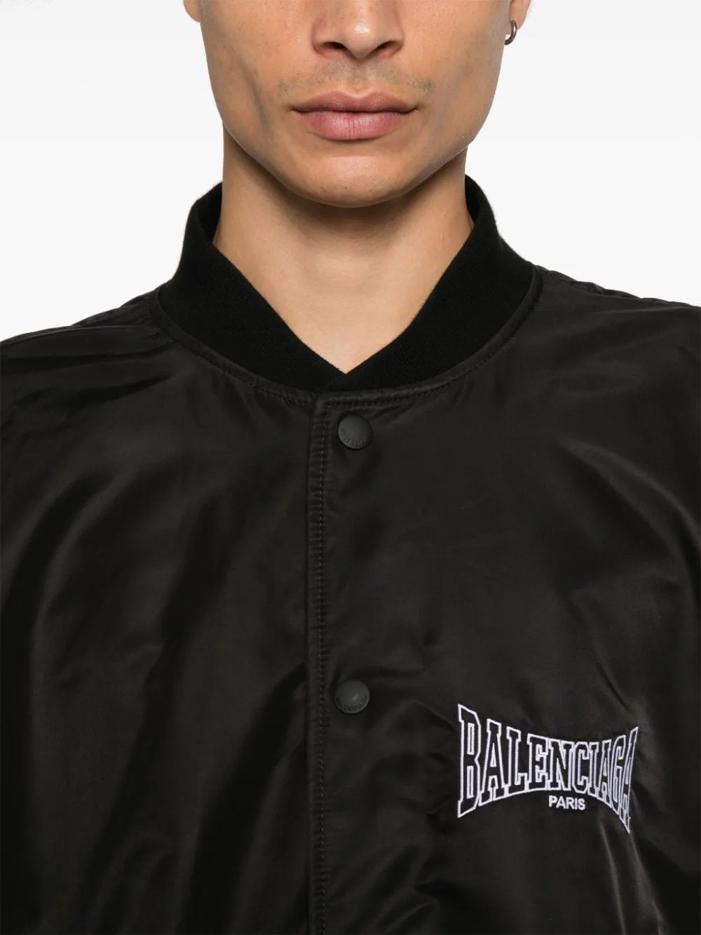 Varsity nylon bomber jacket