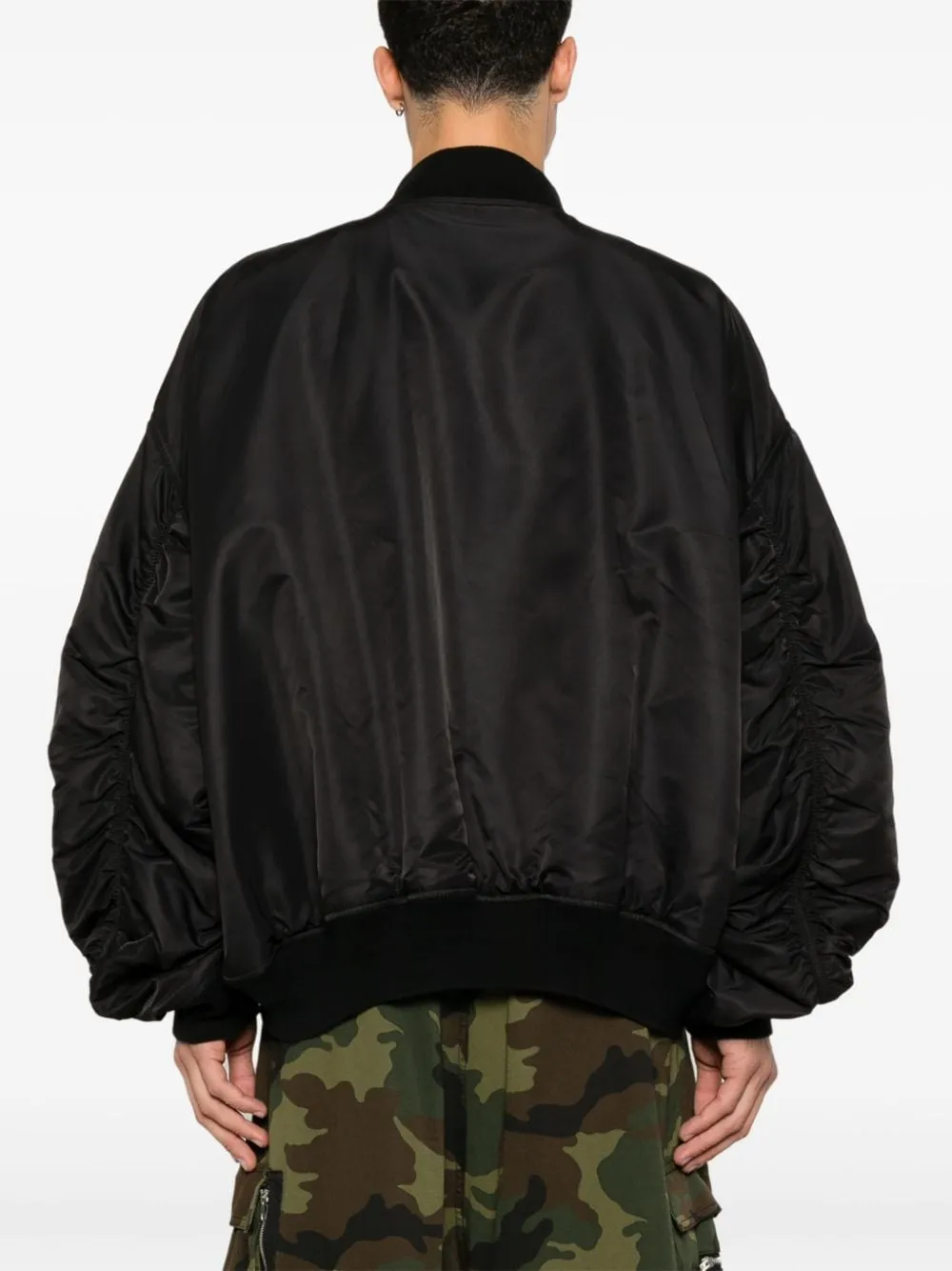 Varsity nylon bomber jacket