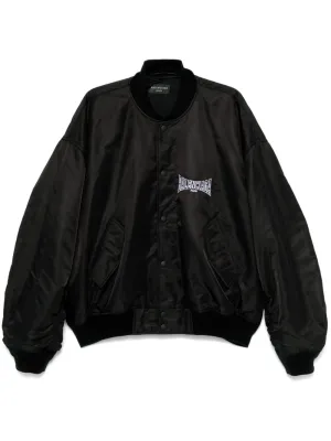 Varsity nylon bomber jacket