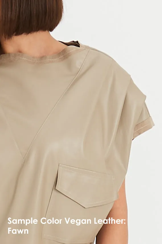 Vegan Leather Hipster Bomber Jacket