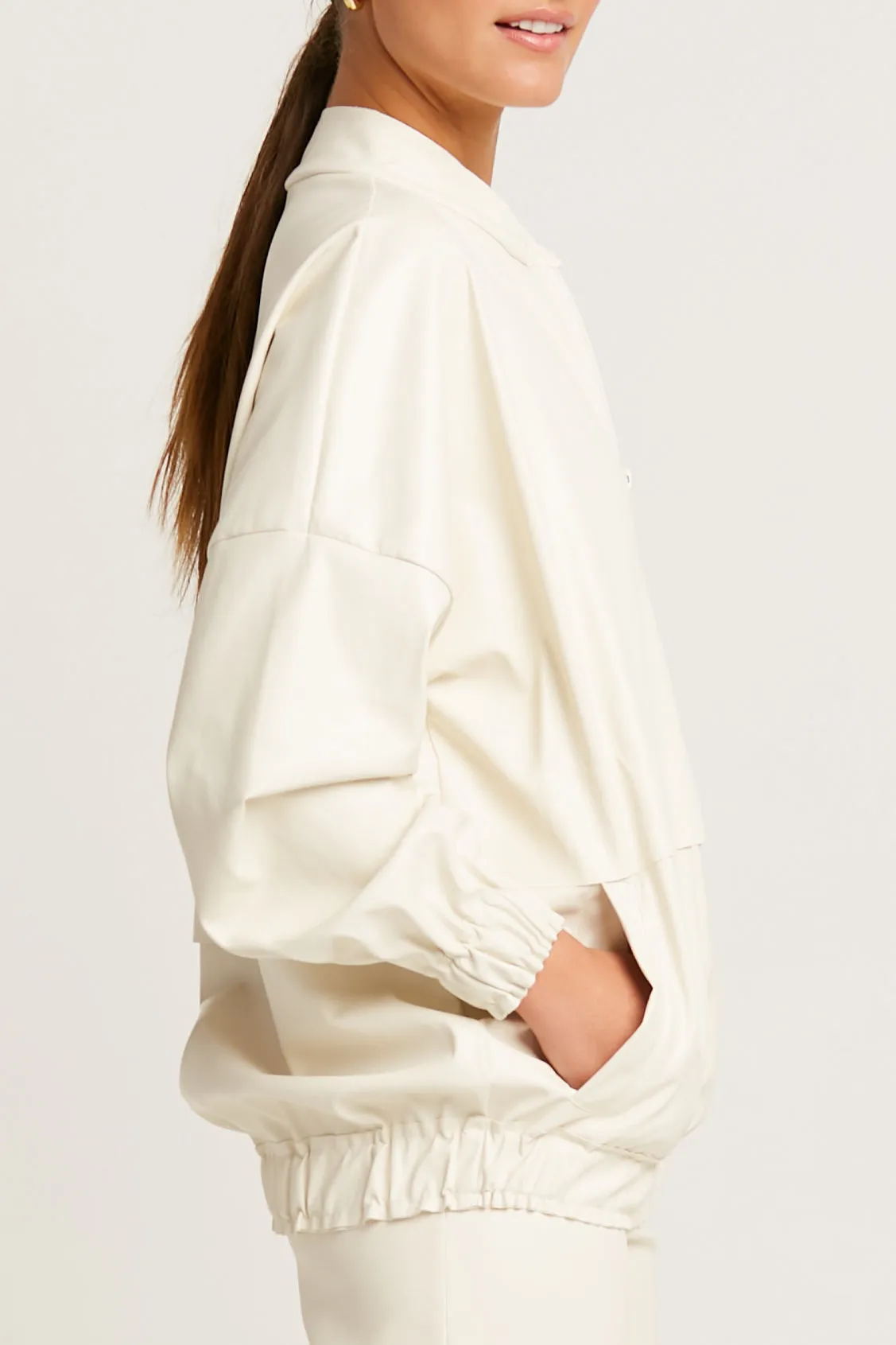 Vegan Leather Hipster Bomber Jacket