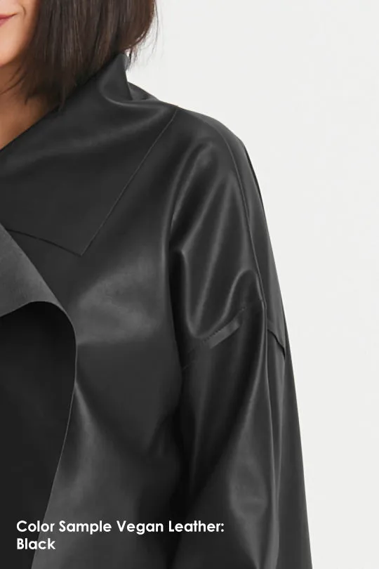 Vegan Leather Hipster Bomber Jacket