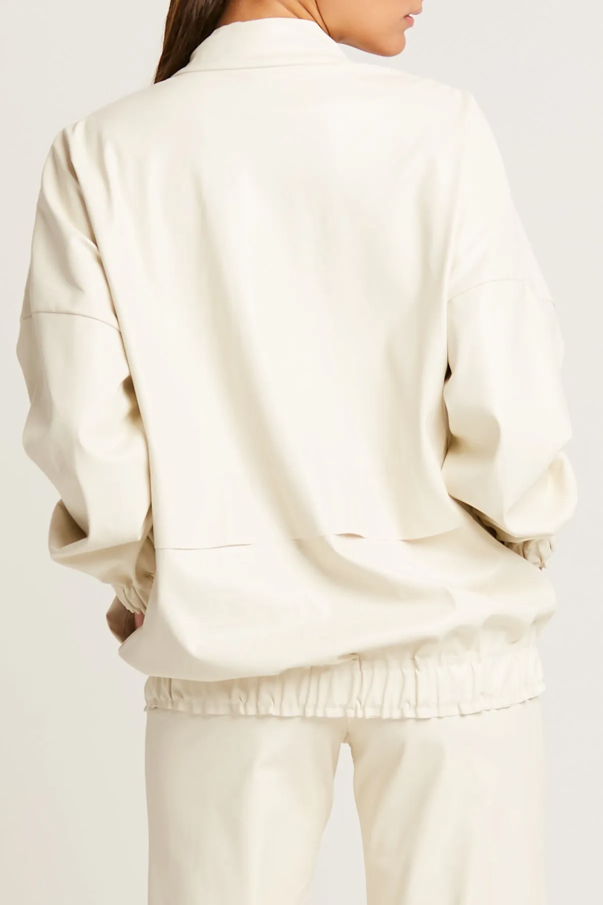 Vegan Leather Hipster Bomber Jacket