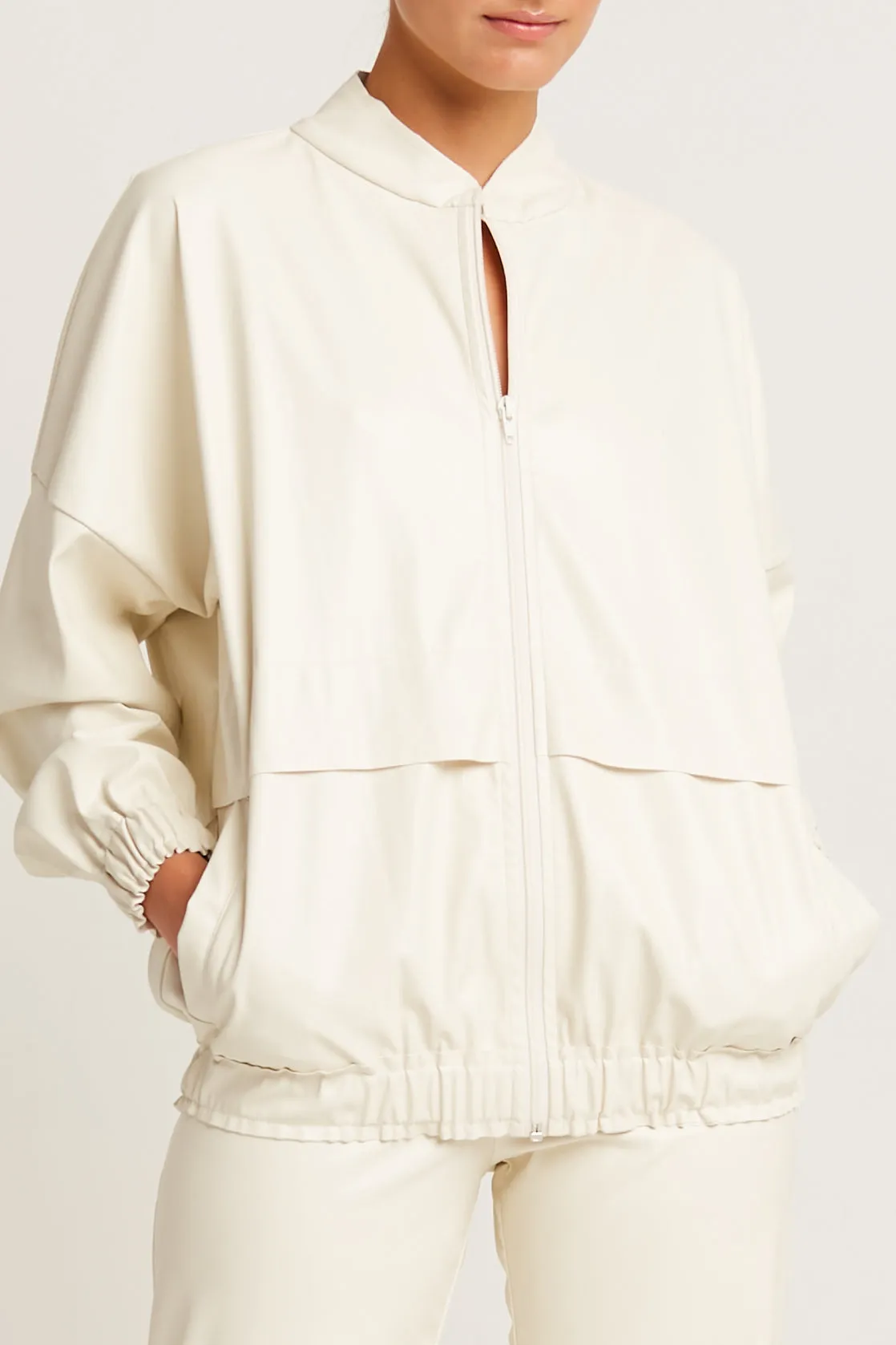 Vegan Leather Hipster Bomber Jacket
