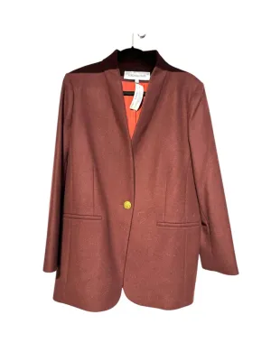 Veronica Beard Wool Cashmere Tal Dickey Jacket in Merlot Medium