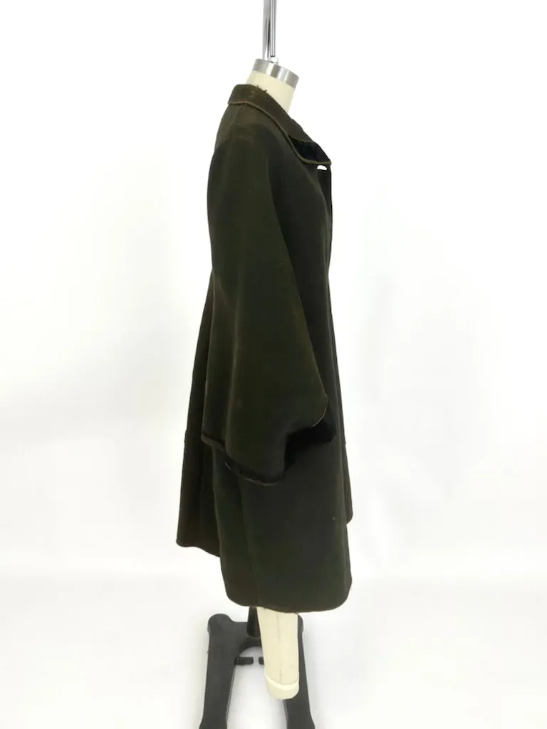 Victorian Wool Cape Coat