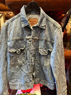 Vintage 1950s Repro Double Pleat Levis Jacket, Small