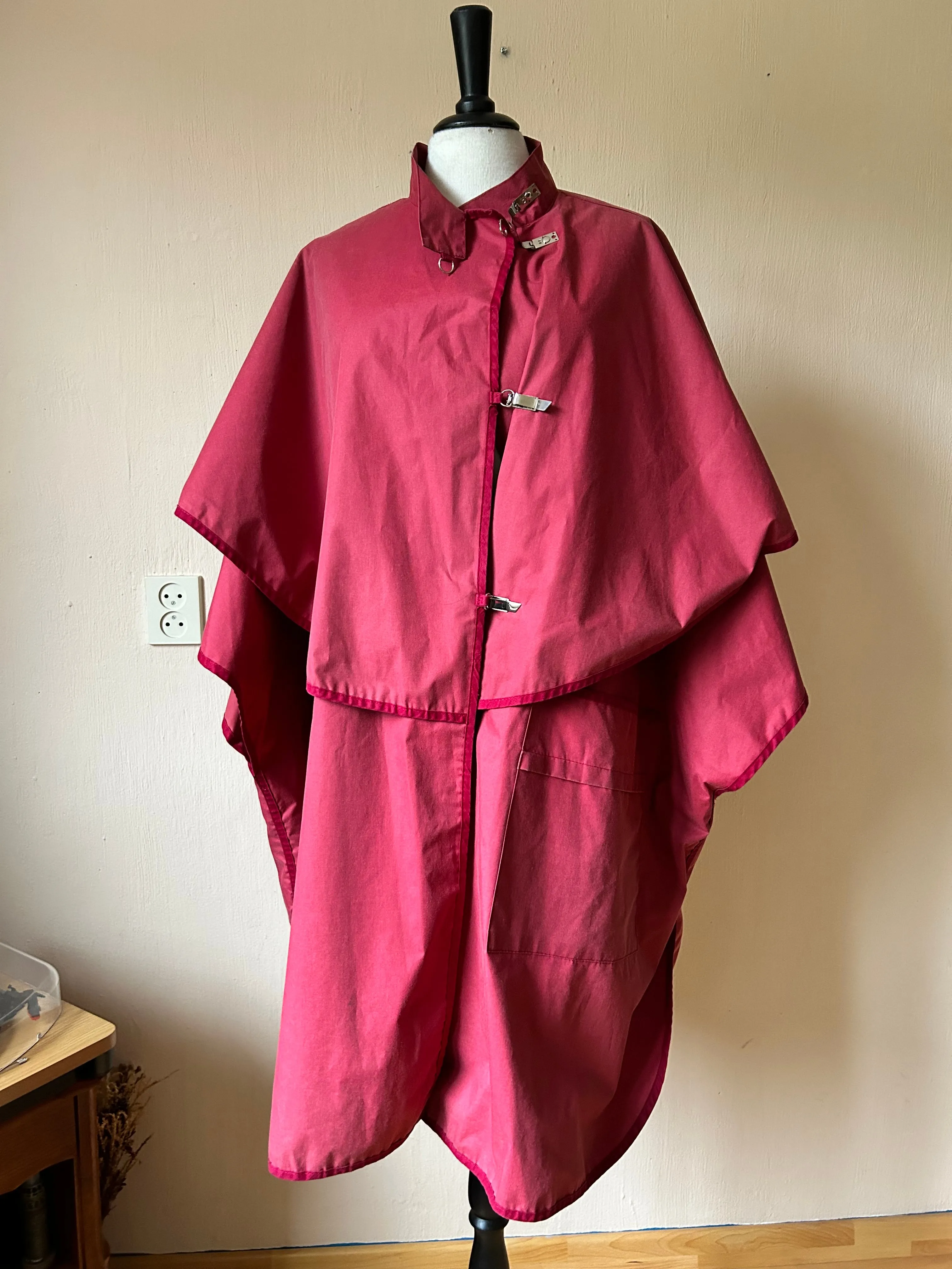 Vintage cape raincoat