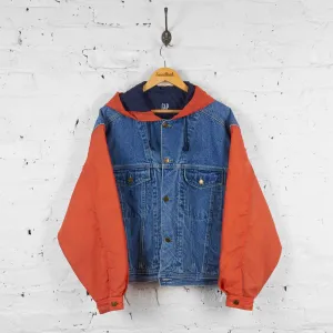 Vintage Gap Denim Jacket - Blue/Orange - M