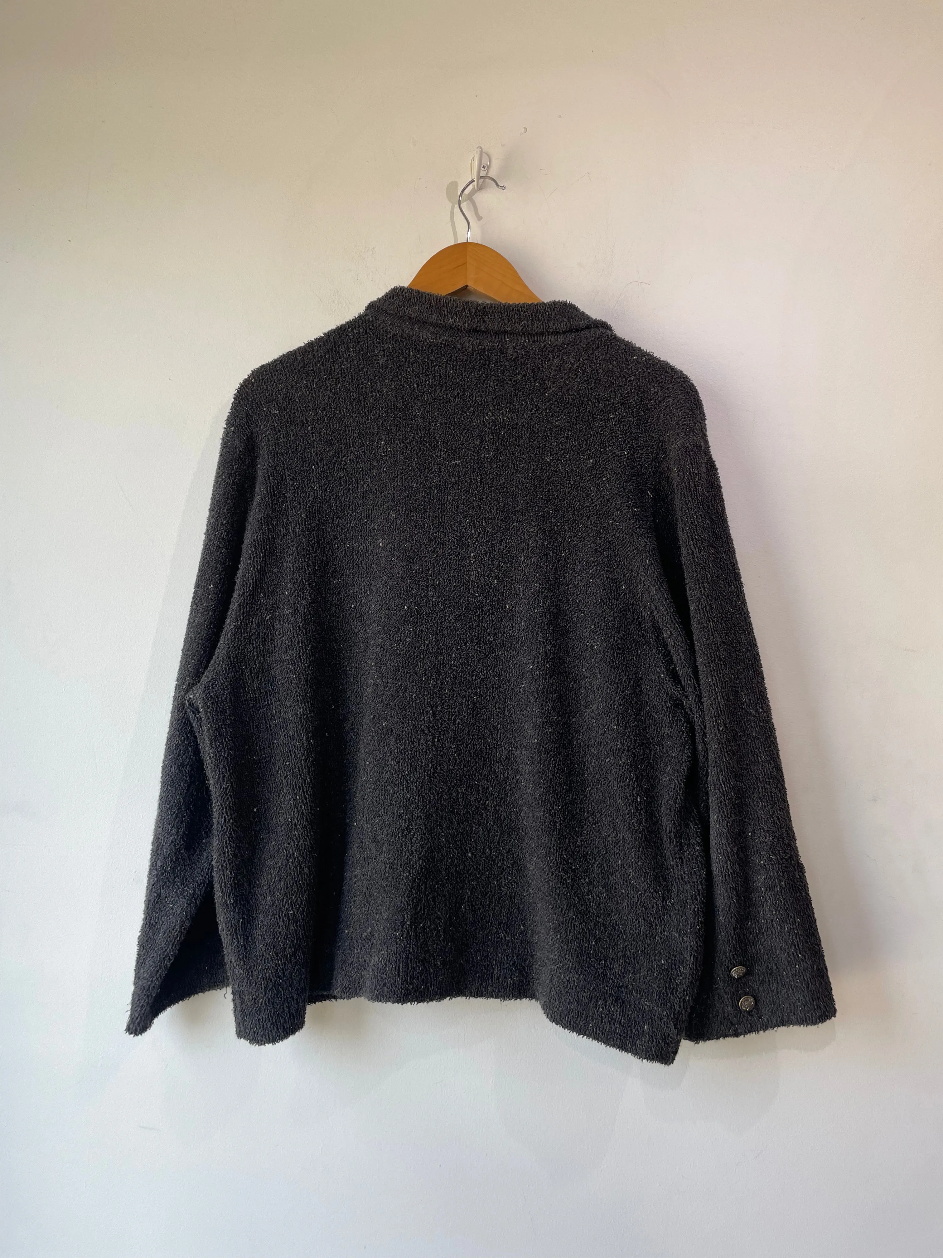 Vintage Matsuda Charcoal Gray Terrycloth Blazer