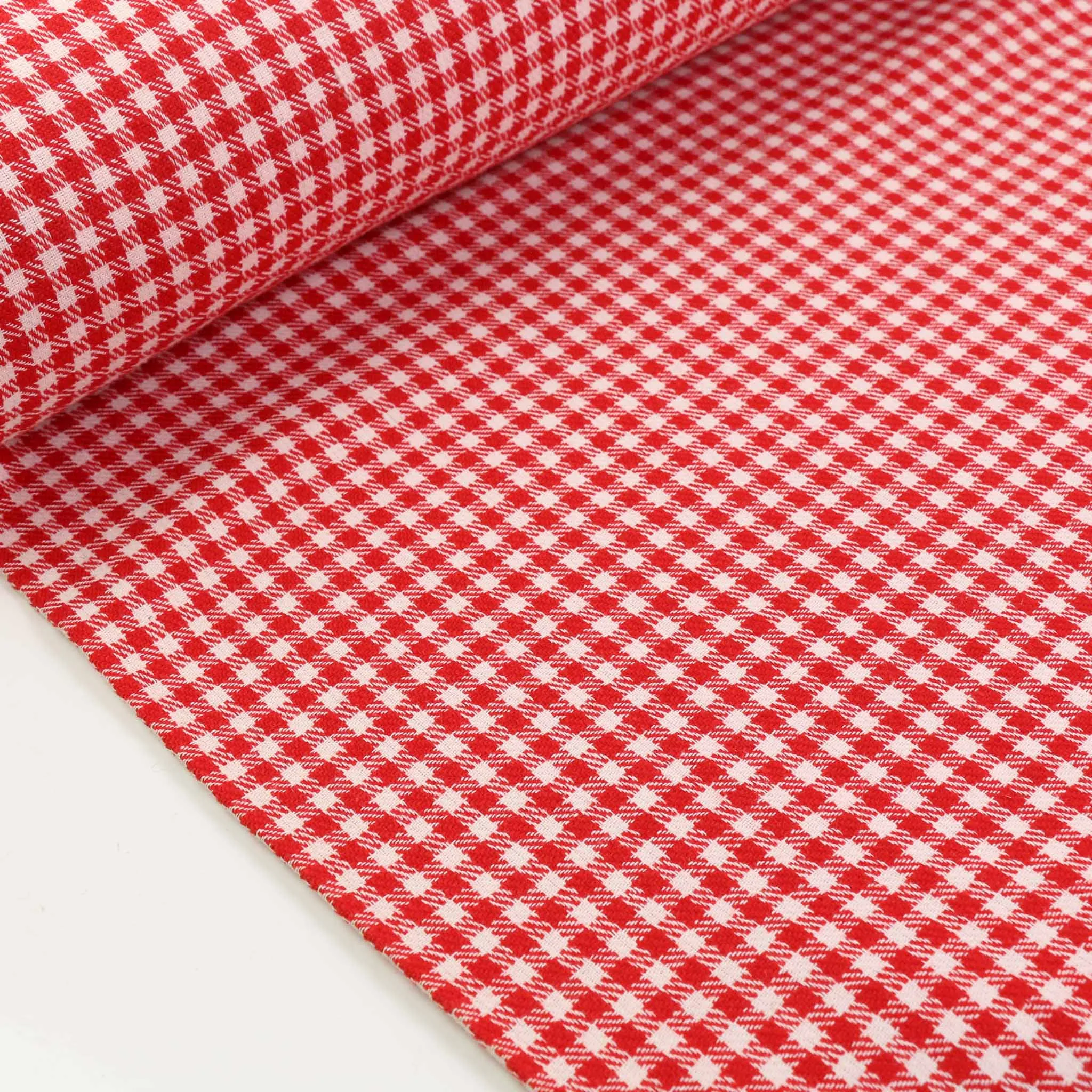 Vintage Wool blend suiting -  Red, white