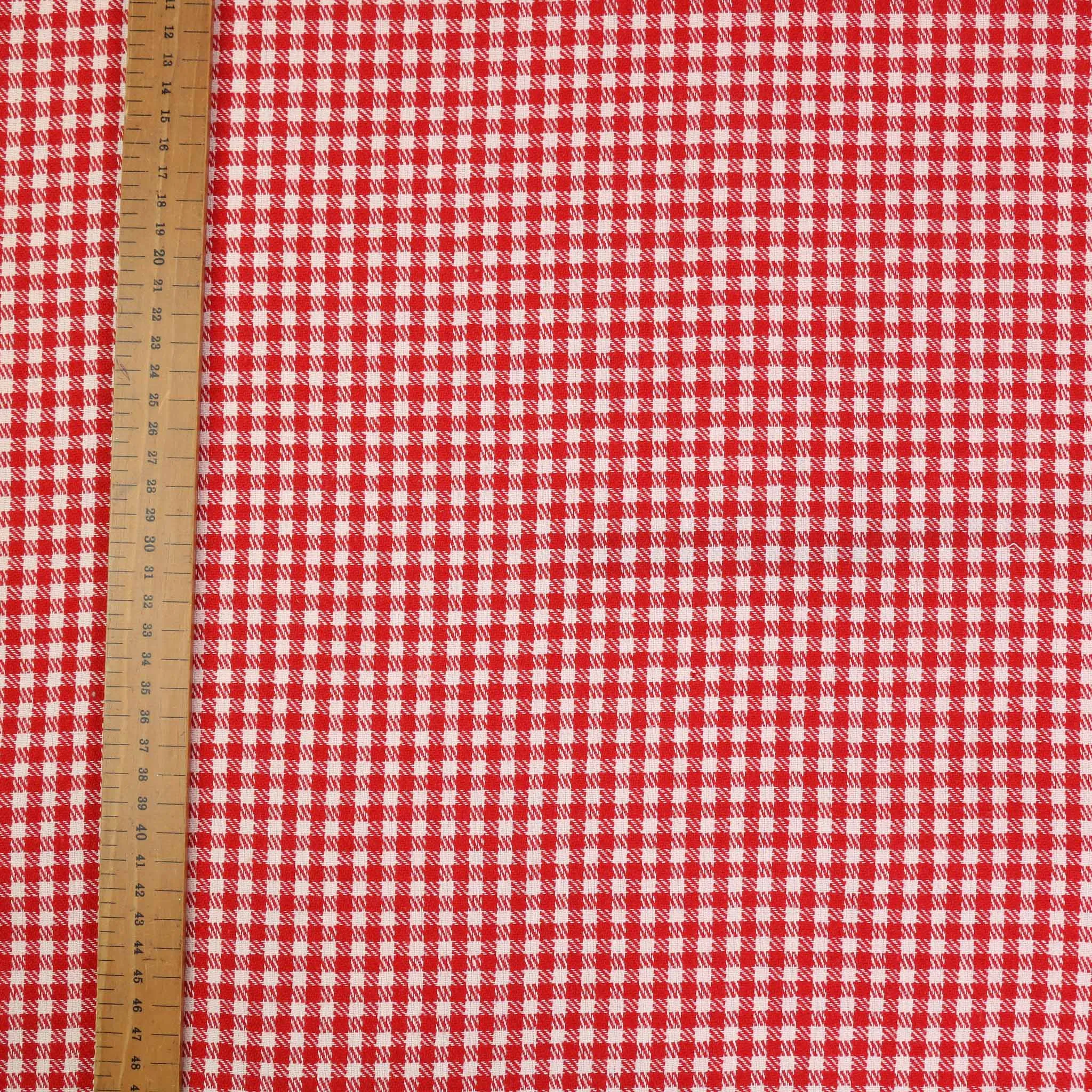 Vintage Wool blend suiting -  Red, white