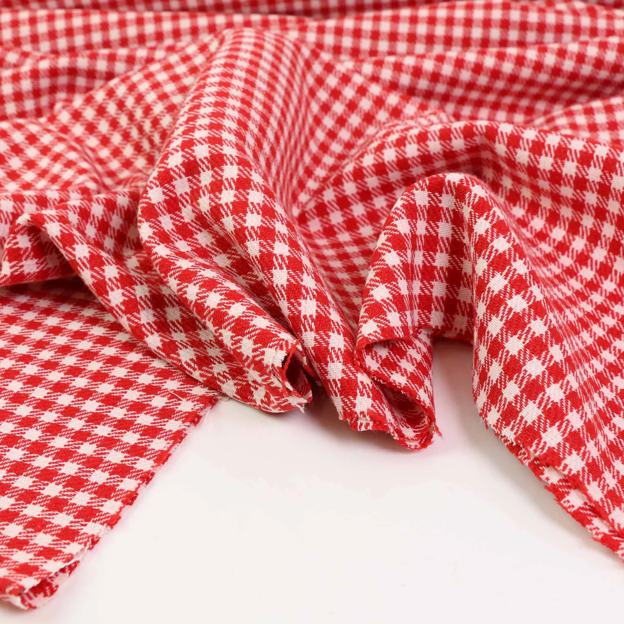 Vintage Wool blend suiting -  Red, white