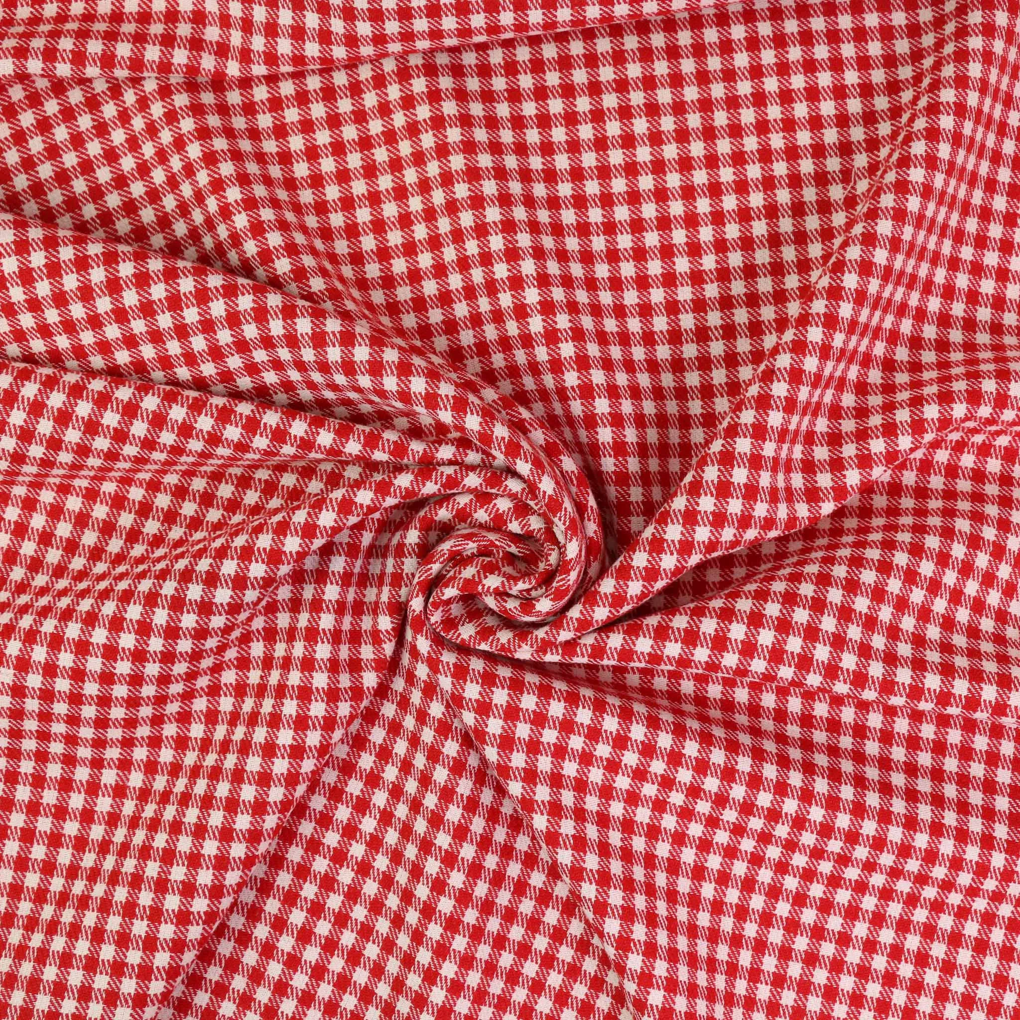 Vintage Wool blend suiting -  Red, white