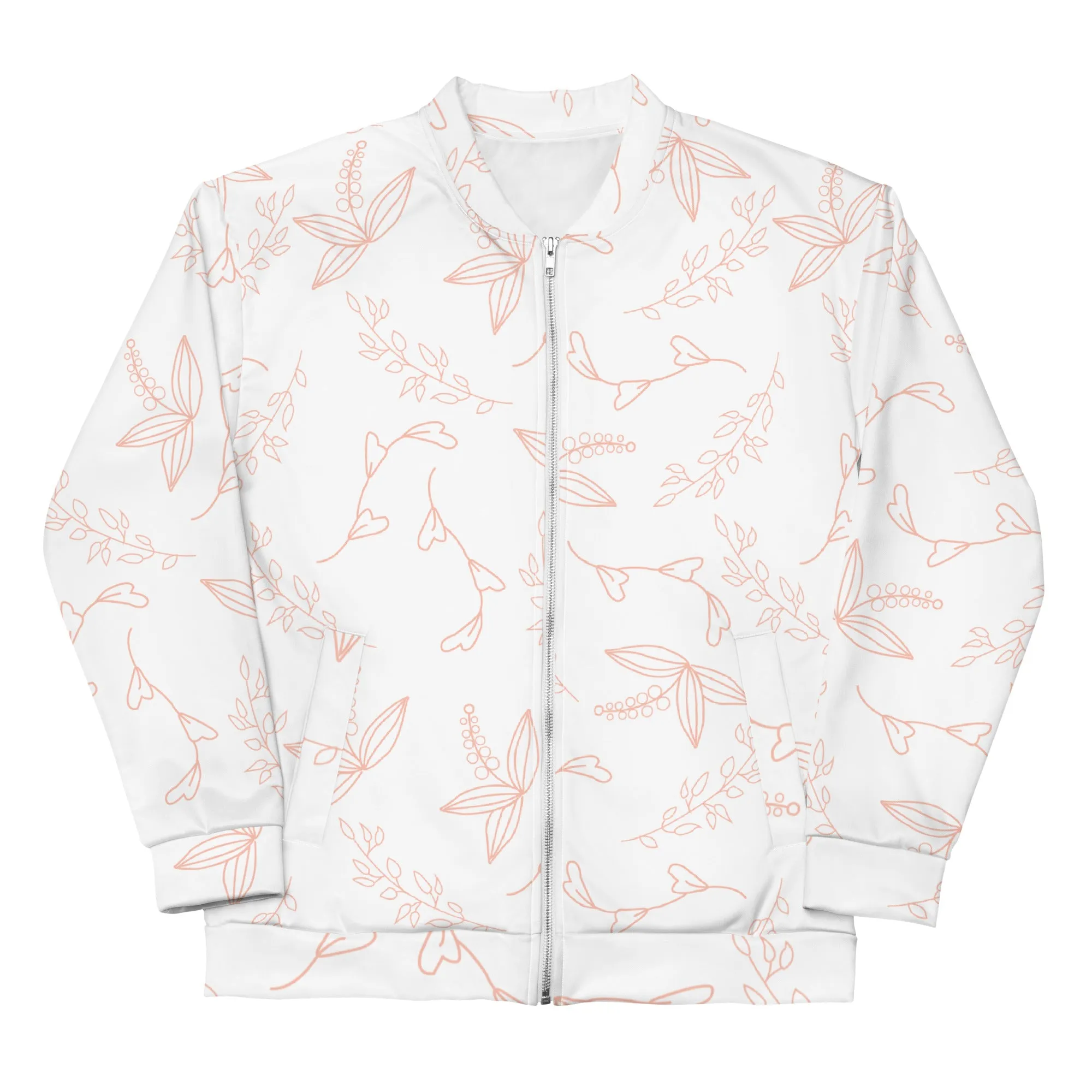 White Floral - Sustainably Made Jacket