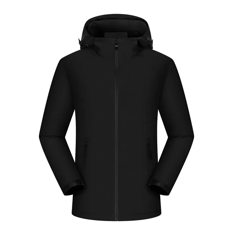 wholesale custom male polyester fleece soft shell patchwork jacket long sleeve full zipper wind proof sustainable men's jackets
