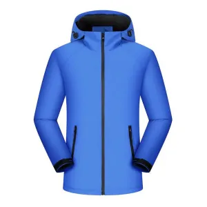 wholesale custom male polyester fleece soft shell patchwork jacket long sleeve full zipper wind proof sustainable men's jackets