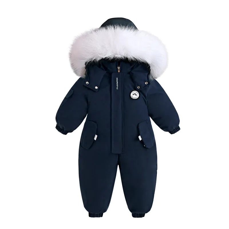 Winter Jumpsuit Overalls for Toddler Boys Girls 1-5 Years