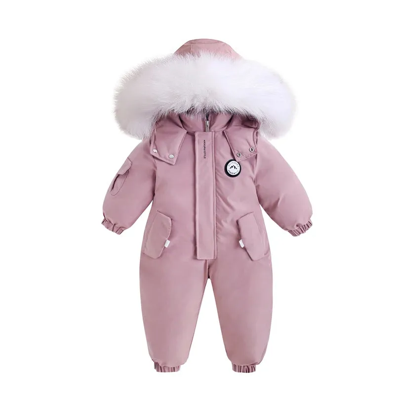 Winter Jumpsuit Overalls for Toddler Boys Girls 1-5 Years