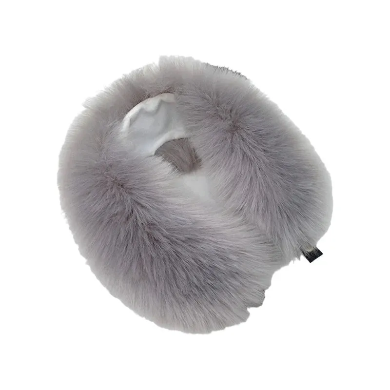 Women Faux Fur Collar Shawl Furry Fur Collar for Winter Coat Hood Fur Decor Plush Fake Fur Scarf Parkas Jacket Fur Collars